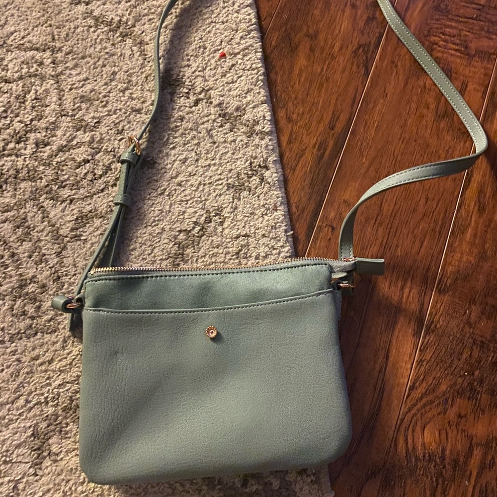 LC greenish blue crossbody